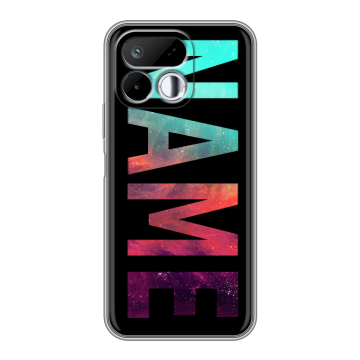 Силиконовый чехол на Realme 16T с принтом NAME