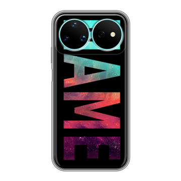 Силиконовый чехол на Huawei Nova 16 Pro с принтом NAME