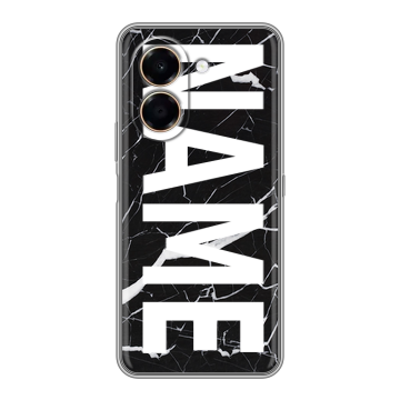 Силиконовый чехол на Honor X7e с принтом NAME