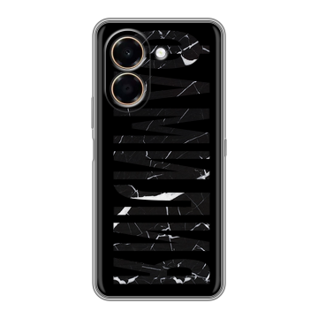 Силиконовый чехол на Honor X7e с принтом ФАМИЛИЯ