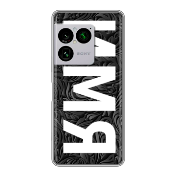 Силиконовый чехол на Sony Xperia 1 VIII с принтом ИМЯ