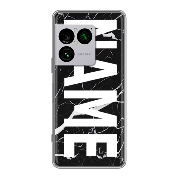 Силиконовый чехол на Sony Xperia 1 VIII с принтом NAME