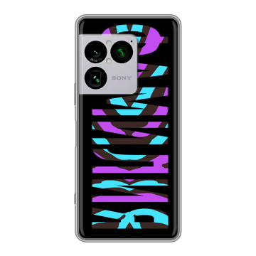 Силиконовый чехол на Sony Xperia 1 VIII с принтом ФАМИЛИЯ