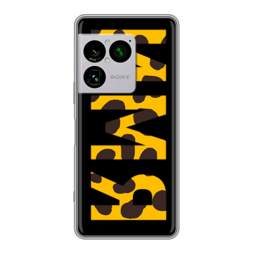 Силиконовый чехол на Sony Xperia 1 VIII с принтом ИМЯ