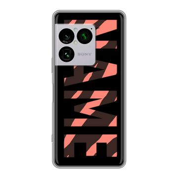 Силиконовый чехол на Sony Xperia 1 VIII с принтом NAME