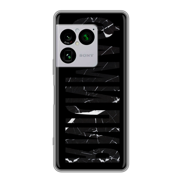 Силиконовый чехол на Sony Xperia 1 VIII с принтом ФАМИЛИЯ