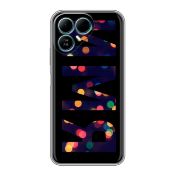 Силиконовый чехол на Tecno Pova 8 с принтом ИМЯ