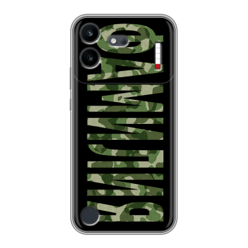 Силиконовый чехол на Nothing Phone (4b) с принтом ФАМИЛИЯ