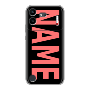 Силиконовый чехол на Nothing Phone (4b) с принтом NAME