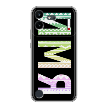 Силиконовый чехол на Nothing Phone (4b) с принтом ИМЯ