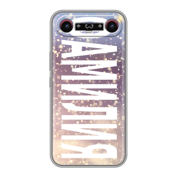 Силиконовый чехол на Tecno Camon Slim с принтом ФАМИЛИЯ