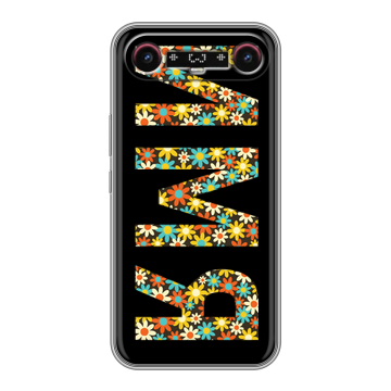 Силиконовый чехол на Tecno Camon Slim с принтом ИМЯ