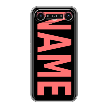 Силиконовый чехол на Tecno Camon Slim с принтом NAME
