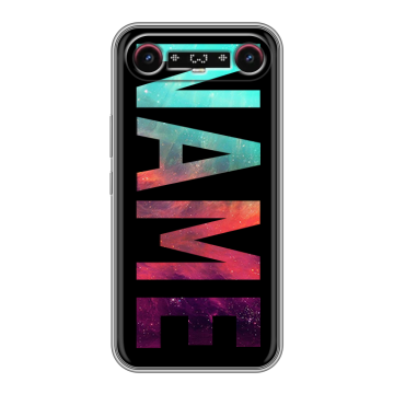 Силиконовый чехол на Tecno Camon Slim с принтом NAME