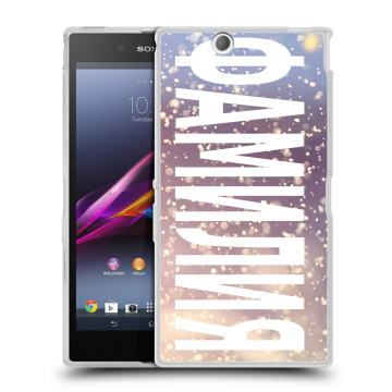 Силиконовый чехол на Sony Xperia Z Ultra  с принтом ФАМИЛИЯ