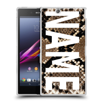 Силиконовый чехол на Sony Xperia Z Ultra  с принтом NAME