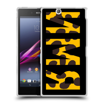 Силиконовый чехол на Sony Xperia Z Ultra  с принтом ИМЯ