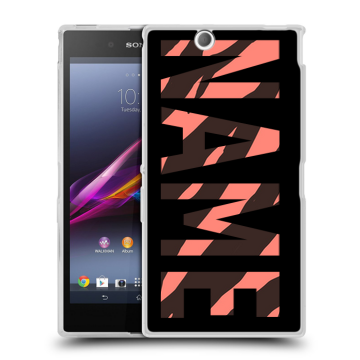 Силиконовый чехол на Sony Xperia Z Ultra  с принтом NAME