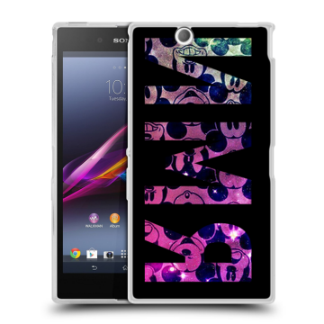 Силиконовый чехол на Sony Xperia Z Ultra  с принтом ИМЯ
