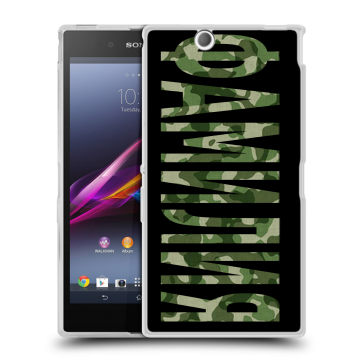 Силиконовый чехол на Sony Xperia Z Ultra  с принтом ФАМИЛИЯ