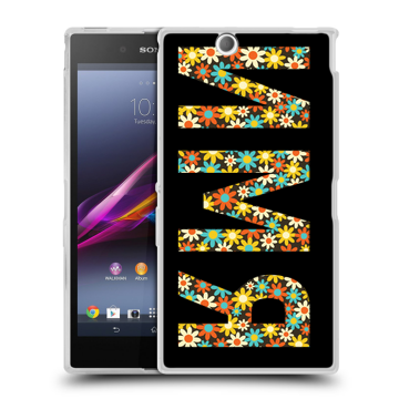 Силиконовый чехол на Sony Xperia Z Ultra  с принтом ИМЯ