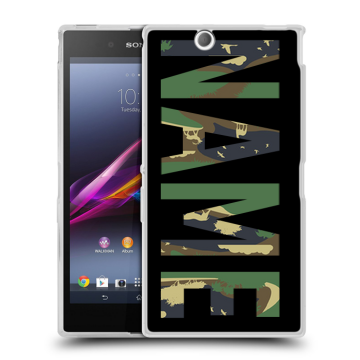 Силиконовый чехол на Sony Xperia Z Ultra  с принтом NAME