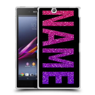 Силиконовый чехол на Sony Xperia Z Ultra  с принтом NAME
