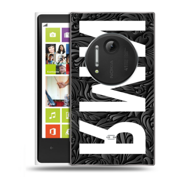 Силиконовый чехол на Nokia Lumia 1020 с принтом ИМЯ
