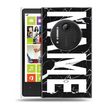 Силиконовый чехол на Nokia Lumia 1020 с принтом NAME