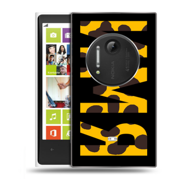 Силиконовый чехол на Nokia Lumia 1020 с принтом ИМЯ