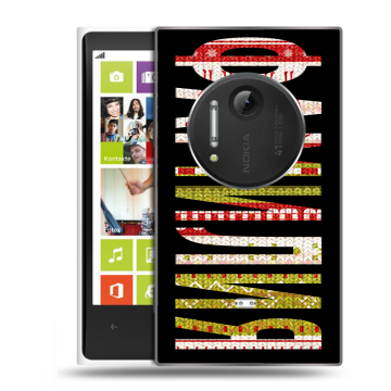 Силиконовый чехол на Nokia Lumia 1020 с принтом ФАМИЛИЯ