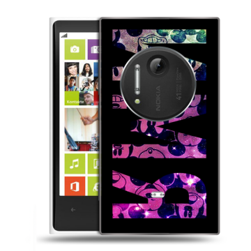 Силиконовый чехол на Nokia Lumia 1020 с принтом ИМЯ
