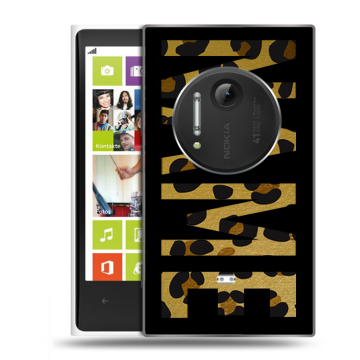 Силиконовый чехол на Nokia Lumia 1020 с принтом NAME