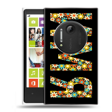Силиконовый чехол на Nokia Lumia 1020 с принтом ИМЯ