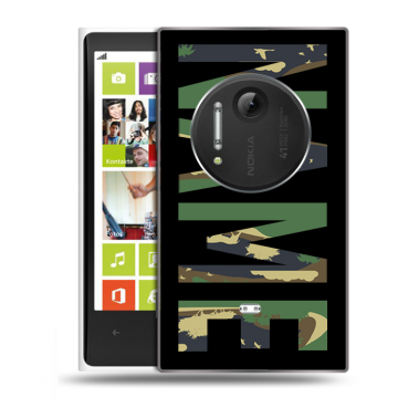 Силиконовый чехол на Nokia Lumia 1020 с принтом NAME