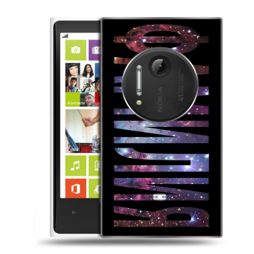 Силиконовый чехол на Nokia Lumia 1020 с принтом ФАМИЛИЯ