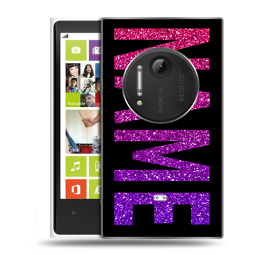 Силиконовый чехол на Nokia Lumia 1020 с принтом NAME