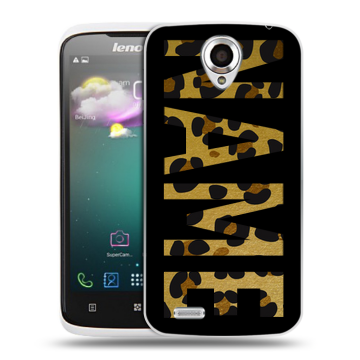 Пластиковый чехол на Lenovo S820 с принтом NAME