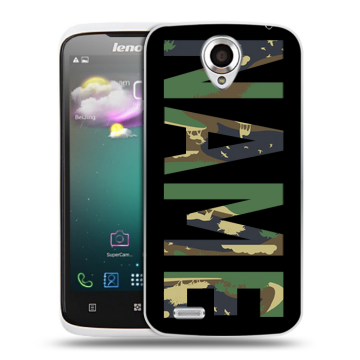 Пластиковый чехол на Lenovo S820 с принтом NAME