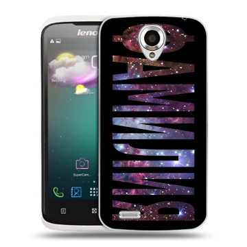 Пластиковый чехол на Lenovo S820 с принтом ФАМИЛИЯ
