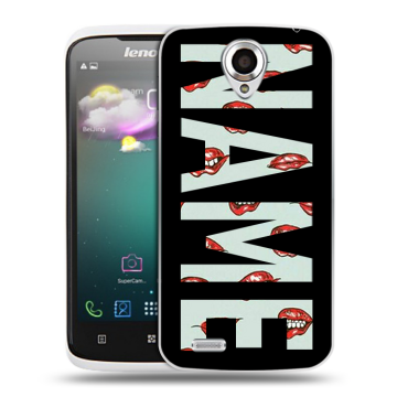 Пластиковый чехол на Lenovo S820 с принтом NAME