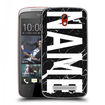 Пластиковый чехол на HTC Desire 500 с принтом NAME