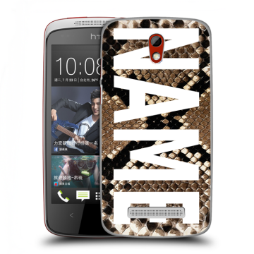 Пластиковый чехол на HTC Desire 500 с принтом NAME