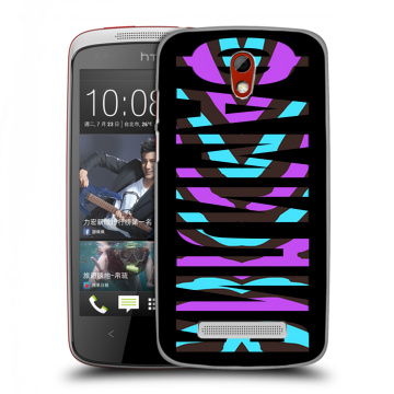 Пластиковый чехол на HTC Desire 500 с принтом ФАМИЛИЯ