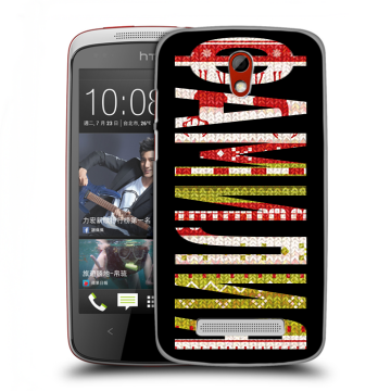 Пластиковый чехол на HTC Desire 500 с принтом ФАМИЛИЯ