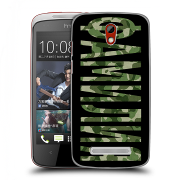 Пластиковый чехол на HTC Desire 500 с принтом ФАМИЛИЯ