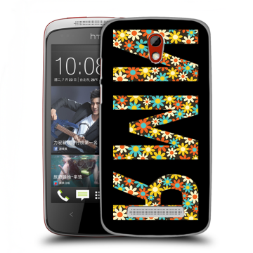Пластиковый чехол на HTC Desire 500 с принтом ИМЯ