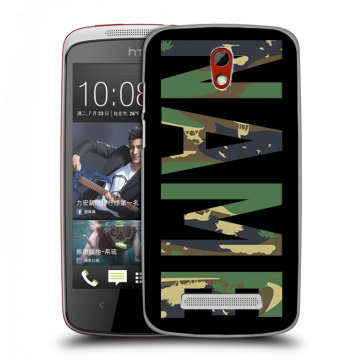 Пластиковый чехол на HTC Desire 500 с принтом NAME
