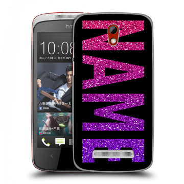 Пластиковый чехол на HTC Desire 500 с принтом NAME
