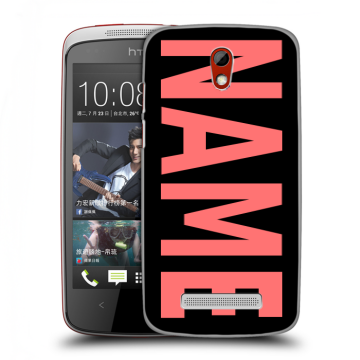Пластиковый чехол на HTC Desire 500 с принтом NAME